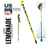 Ski Poles Carbon Composite Graphite – Zipline “Lollipop” U.S. Freestyle Ski Team Official Ski Pole (Downhill/Men/Women/Kids/Junior) Choose Color and Size (Lemonade Yellow, Black, 40″ In. / 102 cm.)
