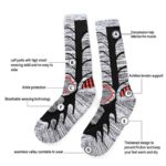 XIKUN Ski Socks Men Women Warm Skiing Socks High Performance Outdoor Winter Sport Socks (Assortment Black X 1 Pair,Dark Grey X 1 Pair,Dark Blue X 1 Pair)