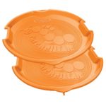 Emsco Group ESP 1055-2 Snow Caterpillar Linkable Disc Sled, 26 Inch 2 Pack, Orange