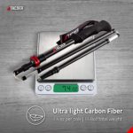 TAC9ER Ultralight Carbon Fiber Adjustable Trekking Poles with Straps – Foldable Collapsible Walking Sticks for Hiking, Skiing, Camping, Walking, Backpacking, Snowshoeing