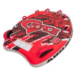 AirHead G-Force 3 Towable 1-3 Rider Tube,Red & Heavy Duty Tow Harness for 1-4 Rider Towable Tubes, Water Skis, Wakesurf Boards and Wakeboards, 12-Feet,Black