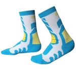 Gtopart One Pair Men’s Women’s Kids’ Crew Socks for Skiing, Roller Skating, Runnig, Cycling, Sporting, Soccer,Gym, Ice Hockey (L (8.86″-9.45″), Blue)