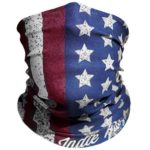 Indie Ridge “Old Glory” Microfiber Polyester Seamless Tube Headwear One Size Fits All, Red White and Blue