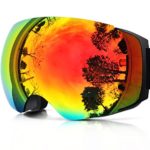 ZIONOR X4 Ski Snowboard Snow Goggles Magnet Dual Layers Lens Spherical Design Anti-fog UV Protection Anti-slip Strap for Men Women