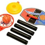LFHT Kids Toddler Baby Children Outdoor Indoor Sports Train Equipment Mini Portable Adjustable Basketball Hoop Toy Set Stand Ball Pump Backboard Net