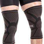 Mava Sports Knee Compression Sleeve Support, Pair (Black, XX-Large)