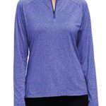 AjezMax Long Sleeve Running Shirts Womens Half Zip Pullover Athletic Workout Tops Sky Blue 2XL