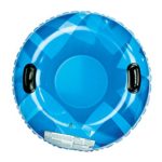 Pipeline Sno Single Rider Winter Inflatable Round Snow Tube Sled with 2 Big Grip Handles and Repair Kit, 32-Inch