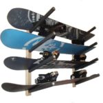 Snowboard  Wall Rack Mount — Holds 4 Boards