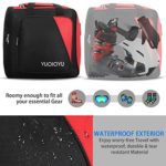 YUOIOYU Waterproof Ski Boot Bag – Snowboard Boot Bag 2 Carry Ways Compact Lightweight Travel Skiing Luggage for Helmets, Gear, Globes, Goggles,Outerwear with Venting, Red
