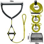 75FT Water Ski Rope with 15in Handles & 6.3in Small Handle Tow Rope for Tubing for 4 Sections,Suitable Forwatersports Rope for Wakeboard, Kneeboard, and Water Skiing