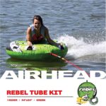 Airhead Rebel Kit | 1 Rider Towable Tube w/Rope & Pump, Multi, One Size (AHRE-12)