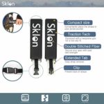 Sklon Ski Strap Fasteners – Rubber 2 Pack Carrier – Securely Transport Your Skis – Comes with Snap Clips for Easy Storage – Ski Accessories Great for Carrying Ski Gear – Men, Women and Kids