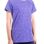 THABIT Women’s Workout Shirts, Moisture Wicking Short Sleeve Tops (Medium, Violet)