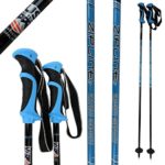 Ski Poles Carbon Composite Graphite – Zipline “Lollipop” U.S. Ski Team Official Ski Pole – Choose Color and Size (Blueberry, 44 in. / 112 cm)