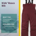 MARMOT Kid’s Rosco Bib | Snow Pants for Kids, Winter Pants for Skiing, Snowboarding, School, and Winter Play, Port Royal, M