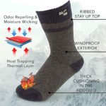 DG Hill (2 Pair) Kid’s Thermal Socks Thick Heat Trapping Insulated Boot Sock