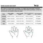 MCTi Kids Mittens Waterproof Winter Ski Warm Sherpa Lined Long Cuff with String Blue S