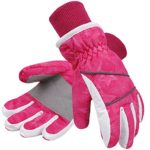 Lullaby Kids Ski Gloves Kids Windproof Waterproof Snowboard Snow Gloves S