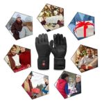 Heated Gloves Men Women,Electric Rechargeable Battery Gloves Hand Warmer for Skiing Riding Snow Work Athritis Raynaud’s