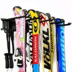 Ultrawall Ski Wall Rack, 5 Pairs of Snowboard Rack Wall Mount,Home and Garage Skiing Storage Mount Hold up to 300lbs