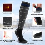 ACTINPUT 2/3 Pack Winter Ski Socks Men Women, Snowboarding socks for skiing, Warm Thermal Knee High Socks for Cold Weather