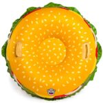 BigMouth Inc. Giant Cheeseburger Snow Tube, Vinyl Snow Tube with Easy Grip Handles