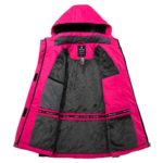 Wantdo Women’s Mountain Skiing Jacket Winter Outdoor Sportswear Rose Red Dark Purple S