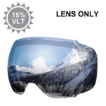 ENKEEO Ski Goggles Replacement Lenses Anti-fog 100% UV400 Protection for Skiing Snowboarding Snowmobile Skating Winter Sports