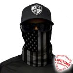 Salt Armour Face Mask Shield Protective Balaclava Bandana MicroFiber Tube Neck Warmer – Blackout American Flag