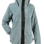 Apparel No. 5 Women’s Sherpa Fleece Full Zip Warm Winter Jacket (X-Large, Glacier Blue)