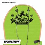 AIRHEAD SNO-BOGGAN Wood Sled, Green, 36 x 18 inches