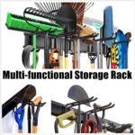 WALMANN Wall Mount Tool Organizer, Ski Wall Rack, Garage Storage Rack, Heavy Duty Garden Tool Storage Organization System, Holds Up to 300lbs