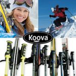 Koova Snow Ski Rack Wall Mount for Indoor Storage | Securely Holds 4 Pairs of Skis Plus Poles | Made in USA