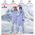 Snowverb Womens Mens One Piece Snow Suits Snowboard Waterproof Ski Jumpsuit Winter Outdoor Unisex Snowsuits
