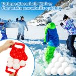 15 Pcs Snowball Maker Toys, Durable Snow Toys and Sand Mold Fun Winter Outdoor Snow Toys Lager Snowball Clip Snow Games for Kids Snowball Tool with Gift Box