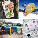 Ski Stickers for Snowboard Stickers Ski Helmet Stickers Vinyl Skiing Stickers for Kids Waterproof Snowboarding Stickers Packs for Teens Adult 50Pcs